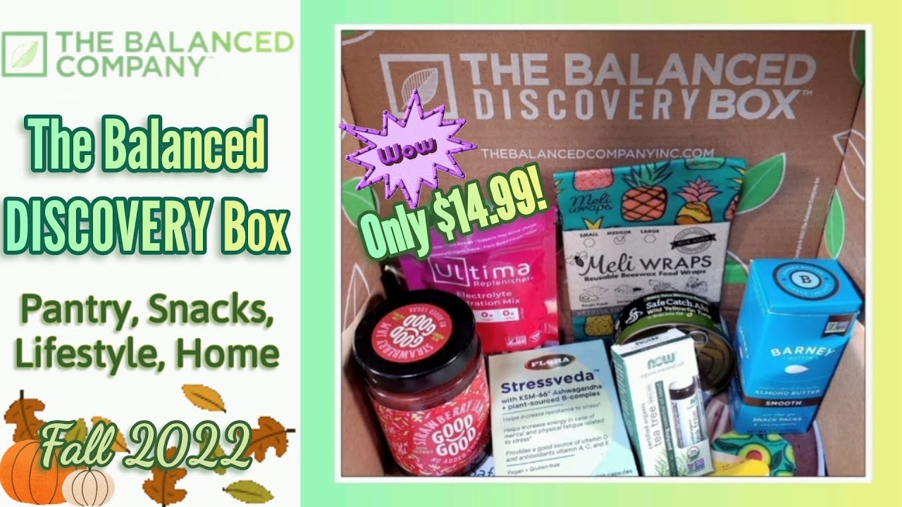 The Balanced Discovery Box Fall 2022, from The Balanced Company - YouTube