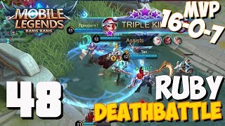 Mobile Legends - Gameplay part 48 - New Mod Deathbattle Ruby MVP 16-0-7(iOS, Android) screenshot 4