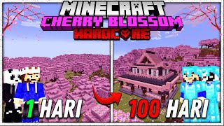 100 Hari Di Minecraft HARDCORE Tapi CHERRY BLOSSOM ONLY | MINECRAFT SNAPSHOT 1.20