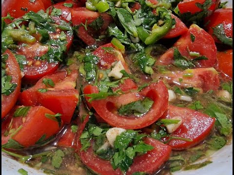 KOREYA POMIDOR SALATI / ПОМИДОРЫ ПО КОРЕЙСКИ #azerbaijan #gence #cooking #bravo #salatlar