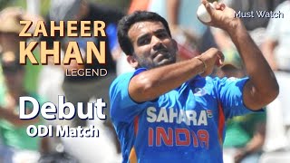 Young Zaheer Khan ODI Debut Match vs Kenya | Zaheer Khan Two Yorkers Bowl Two Wickets