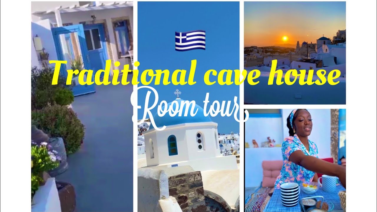 Santorini AirBnb Room Tour | Amazing Traditional Cave House | FREE breakfast & Great Views