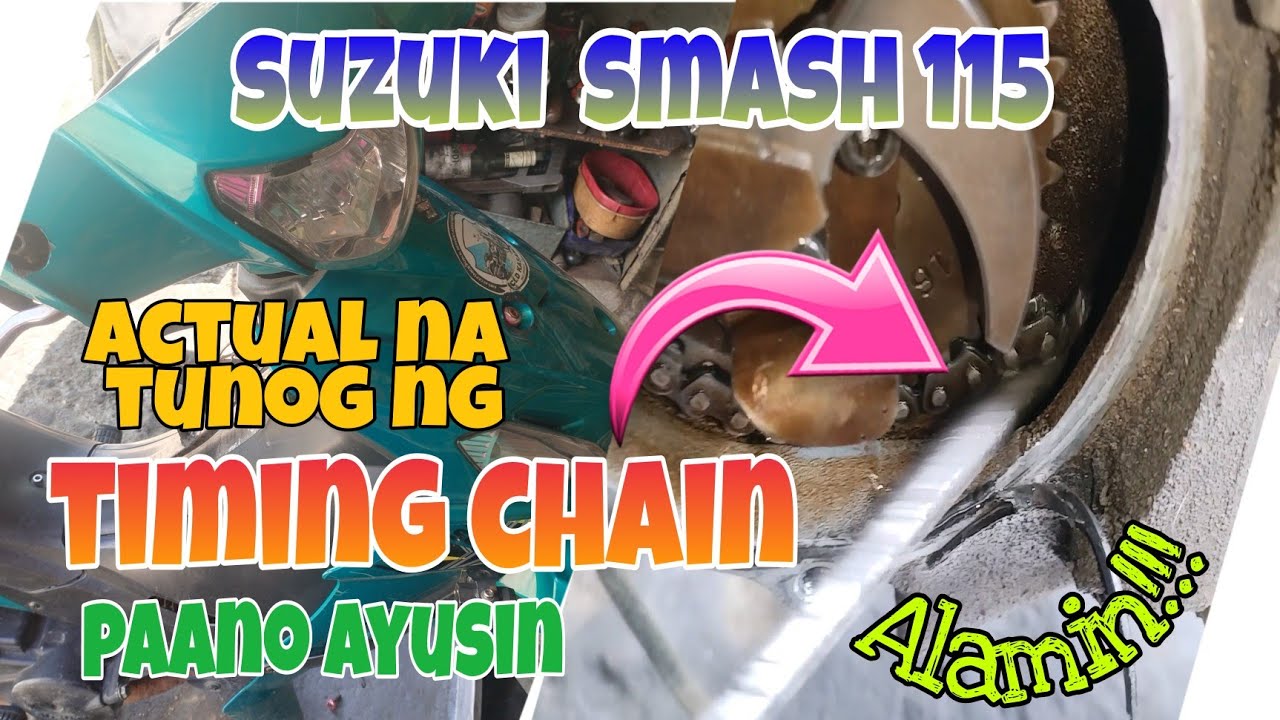 Suzuki Smash 115 Actual na Tunog ng Timing Chain at Kung Paano ito Ayusin. Alamin.