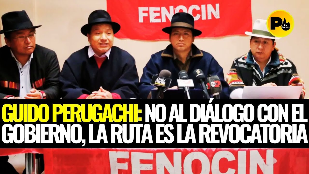 Guido Perugachi: NO al diálogo con el Gobierno, la ruta es la REVOCATORIA