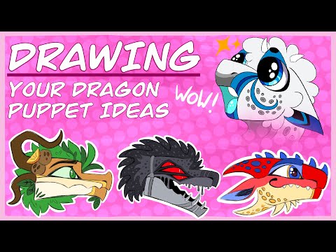 Drawing Your Dragon Puppet Ideas!
