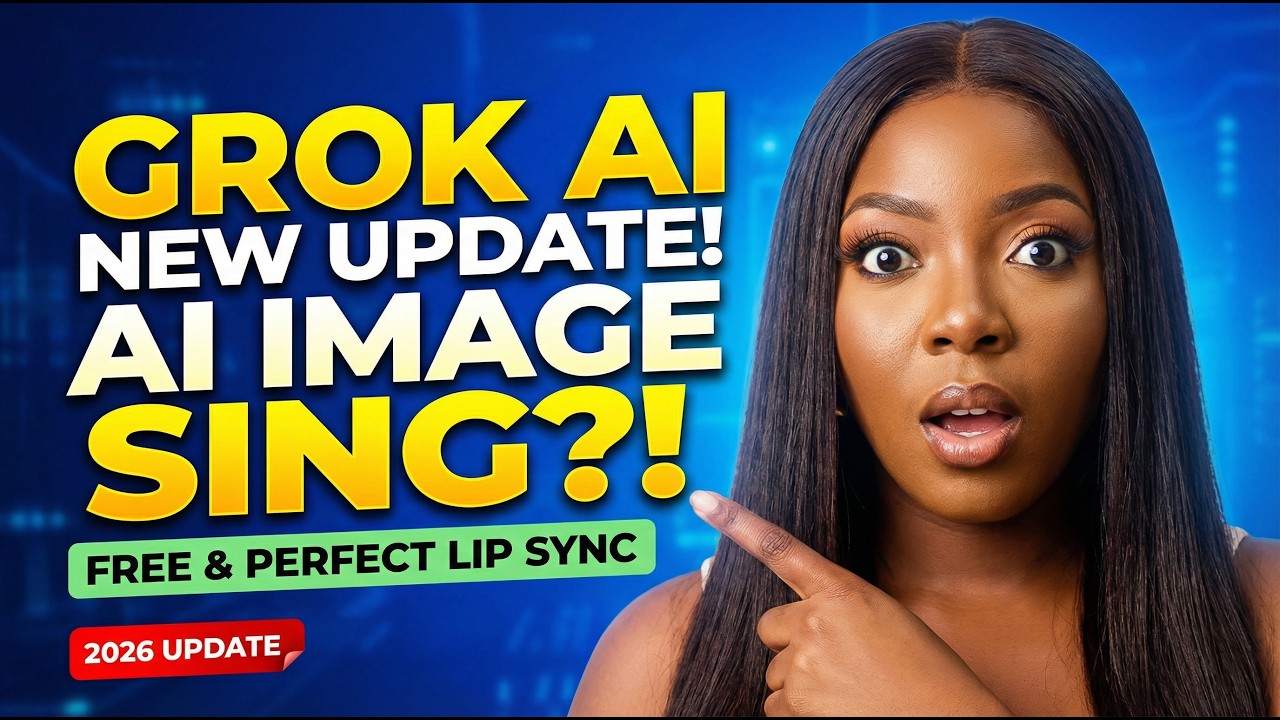 Grok AI NEW FREE Update! Make AI Images Sing with Perfect Lip Sync ...