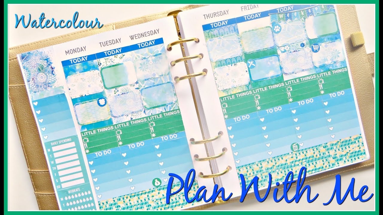 Plan With Me - Watercolour ft. Plan With Rhianne