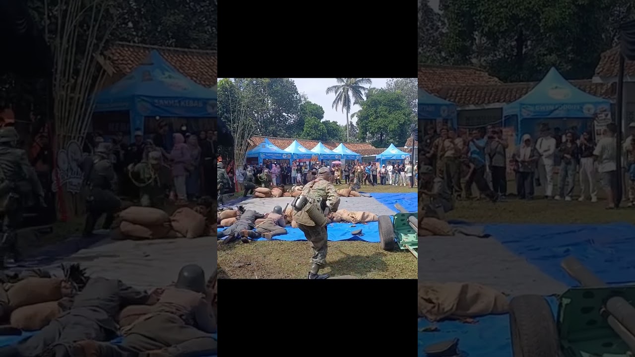 Flashmob WW2 Reenactors di acara STD (Soekaboemi Tempo Doeloe)