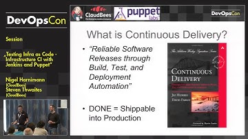 “Testing Infra as Code” - Infrastructure CI with Jenkins and Puppet