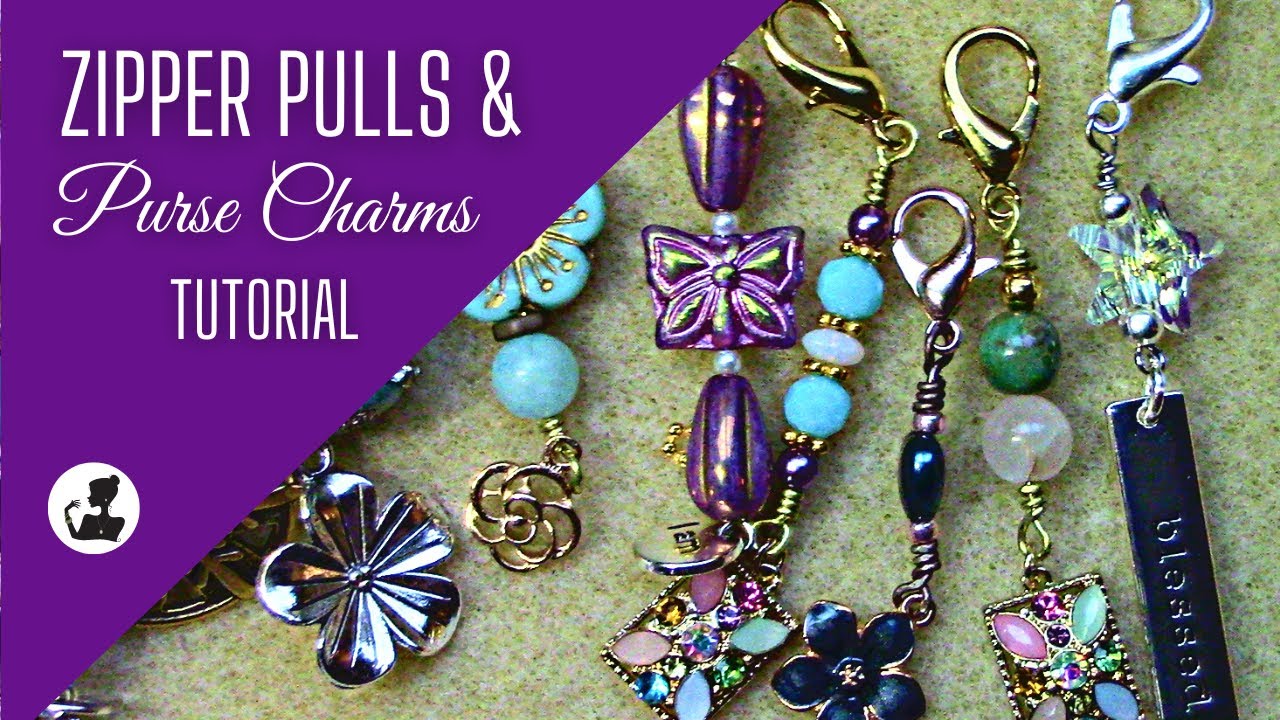 DIY Beaded Zipper Pulls Or Charms - Plus Ideas For Other Uses! 