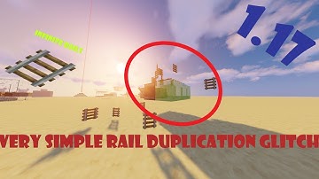Minecraft: Rail Duplication Glitch! [1.17]