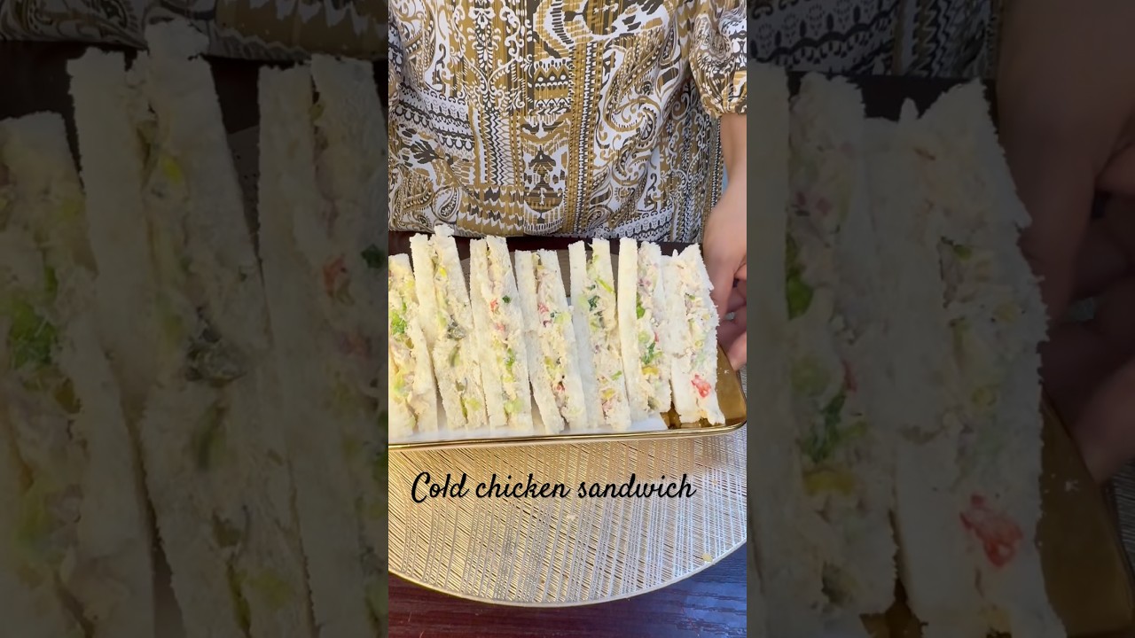 Creamy cold chicken sandwich 