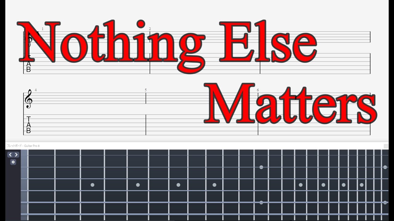 【TABS】Metallica - Nothing Else Matters | Solo - YouTube