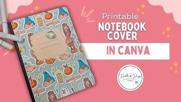 Fall Composition Notebook Cover Tutorial | Make Your Own Cute Printable Covers!