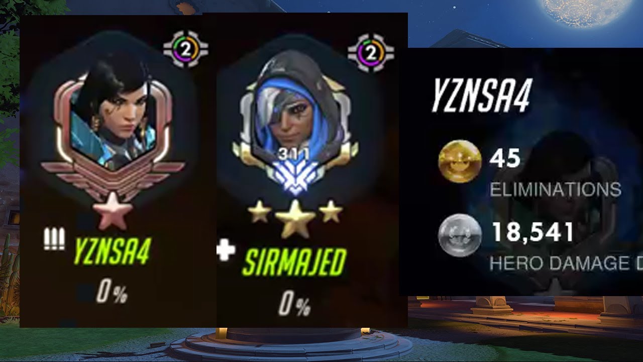 YZNSA DUO WITH SIRMAJED! ECHO + PHARAH GAMEPLAY OVERWATCH SEASON 27 TOP 500