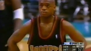 Nick Van Exel Nuggets 19 pts 8 asts vs Pistons (2000)