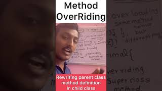 Method overriding with example in telugu #telugu