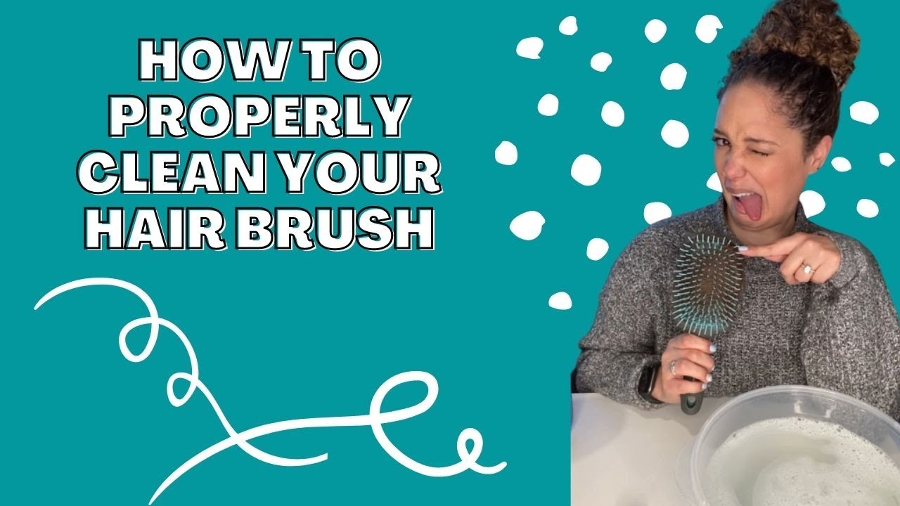 How to Clean Your Hair Brush Curly Hair Brush Edition YouTube