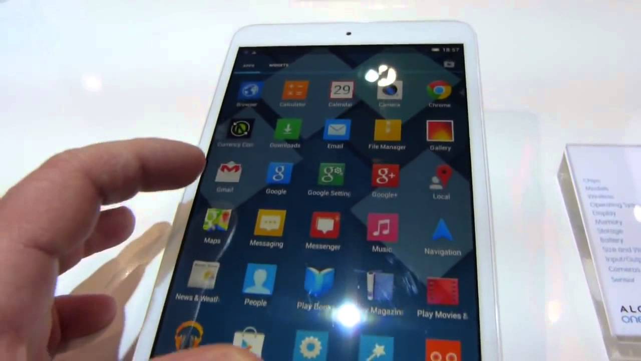 Alcatel One Touch Pop 8 tablet hands-on