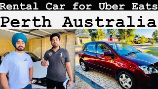 Hire rental car  for Uber Eats Delivery in Perth , Australia  #perth #ubereats #uber #india