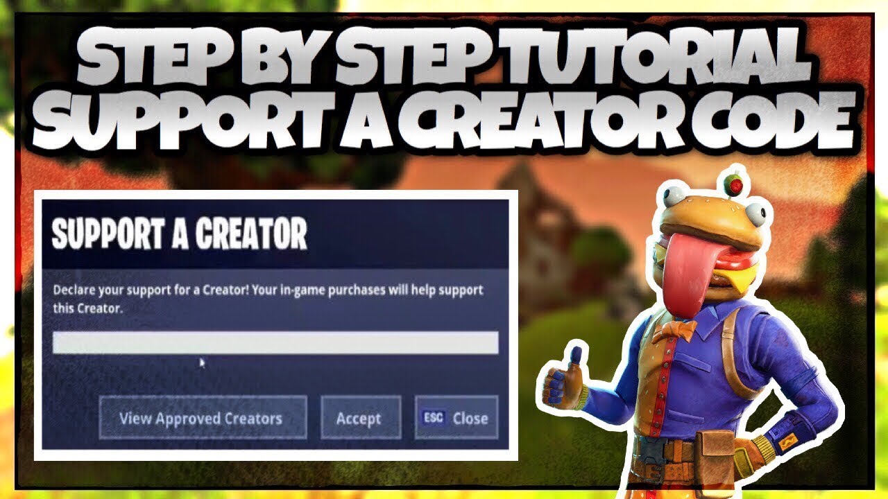 HOW TO GET A SUPPORT A CREATOR CODE - YouTube