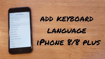 Add keyboard language iPhone 8 / 8 plus