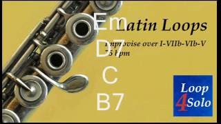 Video thumbnail of "ANDALUSIAN CADENCE  in E MINOR - Latin BACKING TRACK play along"