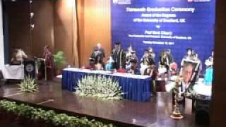 IILM Undergraduate Business School Convocation 2011, Degree awards of UoB, UK by Prof Mark Cleary.