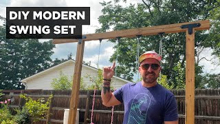 How to Build an Easy Modern DIY Swing Set