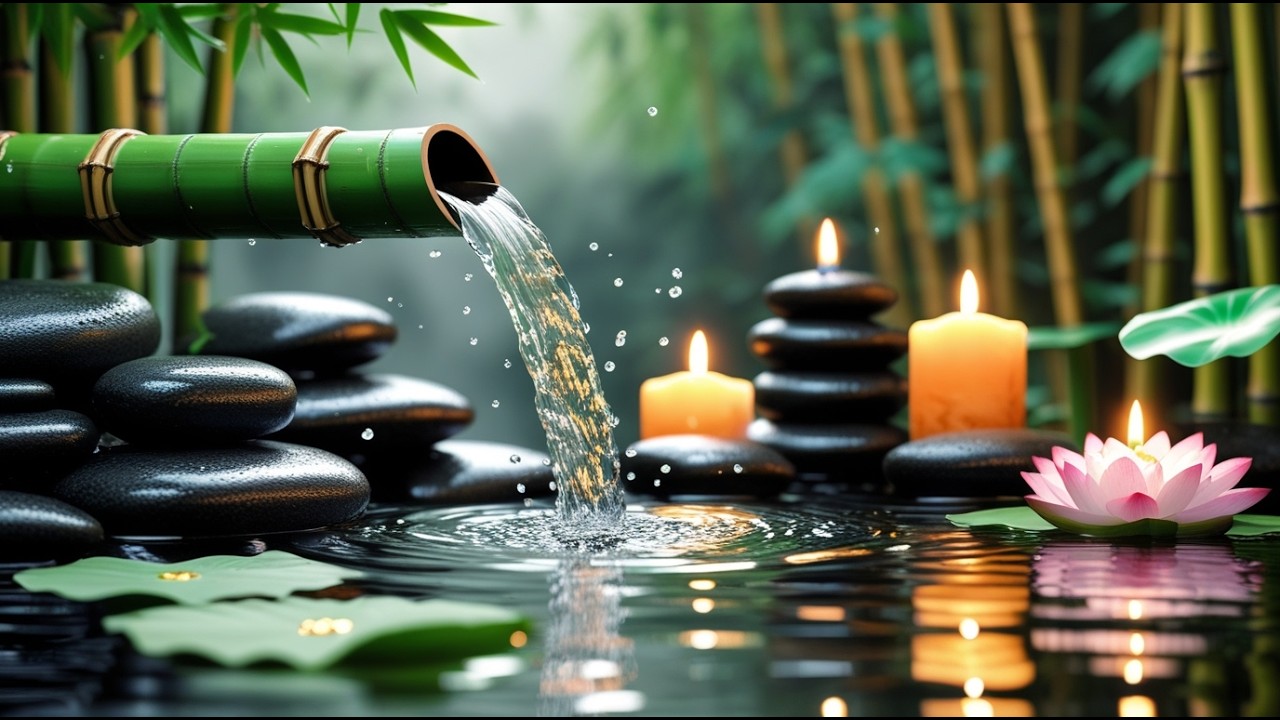 Bamboo Water Fountain 24/7 自然の音とともに音楽をリラックス バンブーウォーターファウンテン 【癒し音楽BGM】#25