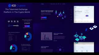 ICO Crypion – Bitcoin and Cryptocurrency Landing Page PSD Template | Themeforest Website Templates