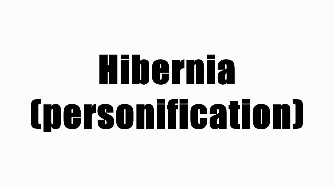 Hibernia (personification) YouTube