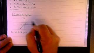 3 D Coordinates System - Example 1