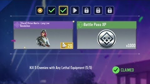Call of Duty Mobile Kill 5 Enemies with Lethal Equipment Task Complete