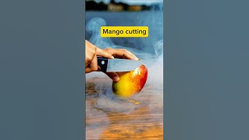 Mango Cutting ASMR 🥭 Ultra Satisfying Glass Knife Slice | Cool Ice Mist#❤️#short