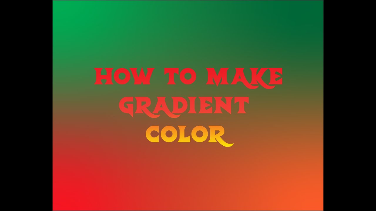 How to make Gradient Color IN Illustrator - YouTube