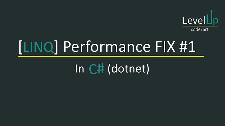C# LINQ Performance Fix #1 - Group By Correction