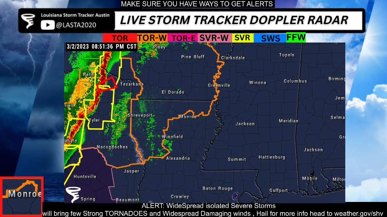 Live Storm Tracker Doppler Radar tracking Severe weather for North ...