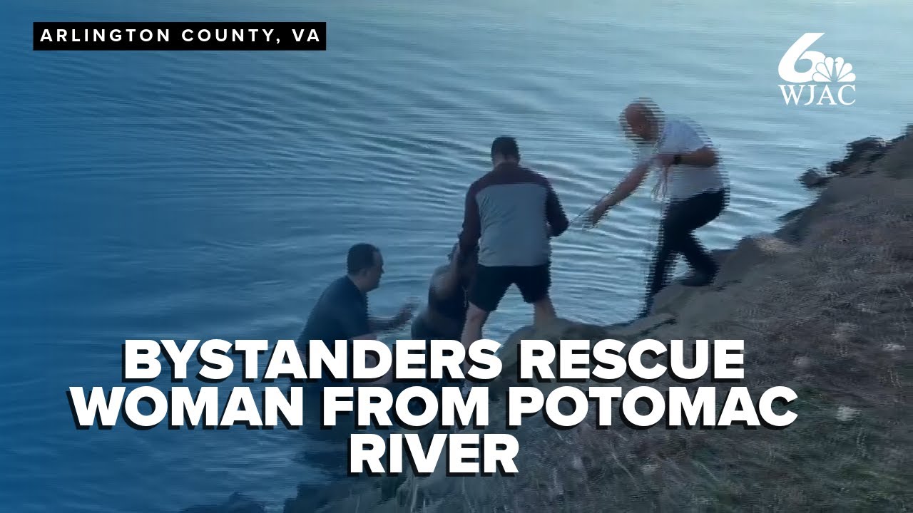 Bystanders rescue woman who crashed her car into the Potomac River ...