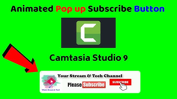 How to Make Animated Pop Up  Subscribe Button Using Camtasia Studio