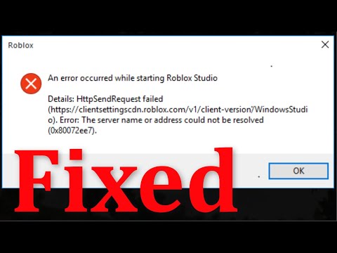 How To Fix Roblox An Error Occurred While Starting Roblox Studio