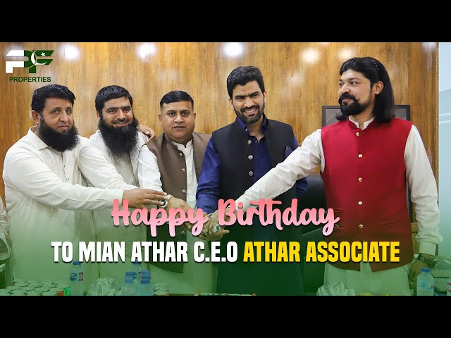 Celebrating Birthday of Mian Athar CEO Athar Associate