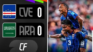 ✅ CABO VERDE IGUALÓ con ARABIA SAUDITA e HIZO HISTORIA: JUGARÁ con ARGENTINA en 16avos del MUNDIAL
