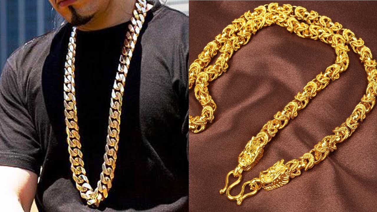 Latest Gold Chain Designs for Men Collection 2019 || Gold Chain Designs  Images - YouTube