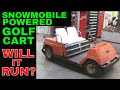 Found this this Ratty old Golf Cart with a Big Engine