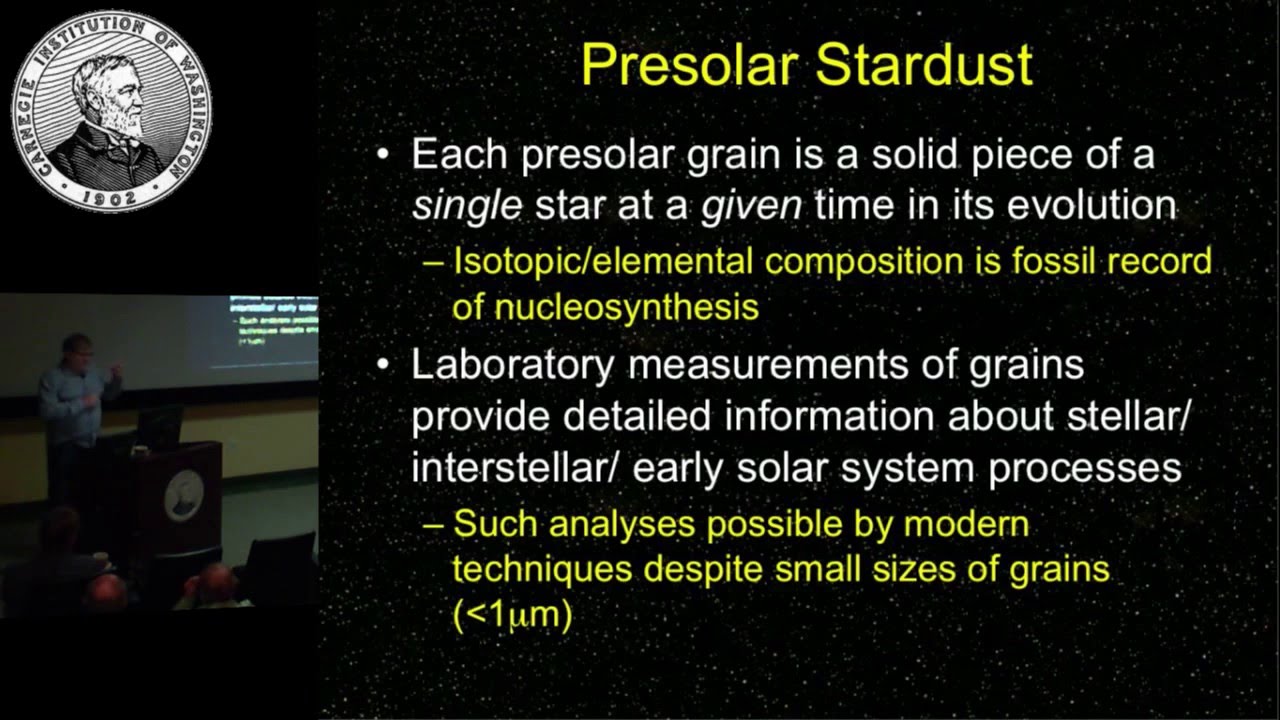 Larry Nittler: "Presolar Stardust in the Solar System"