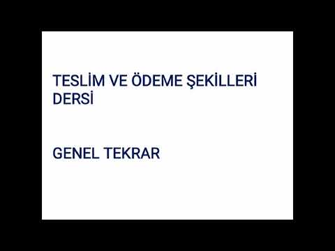 Video: Teslim süresi lojistiği nedir?