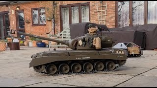 1/6 scale Armortek Hetzer Jagdpanzer 38 (Vid 18)The first road test to see how the tracks operate.