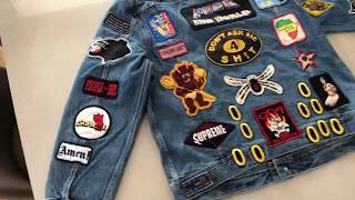 supreme denim patch jacket