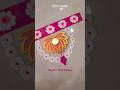 Navratri Day 8 Pink Colour | Quick &amp; easy Rangoli in Pink #rangolidesigns #rangoliart #diwalirangoli